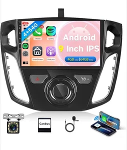 9 Inch IPS Touchscreen Android 13 Car Stereo for Ford Focus 2012-2018 - Picture 1 of 4