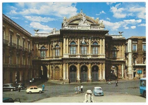 Catania Sicily Italy Postcard Theatre Massimo Bellini - Picture 1 of 2