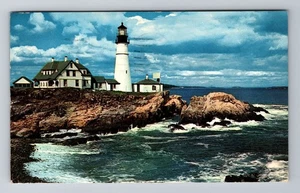 Portland ME-Maine, Portland Head Light, c1958 Antique Vintage Souvenir Postcard - Picture 1 of 2