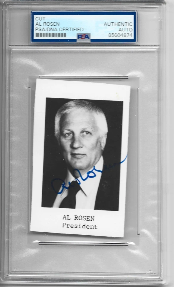 Foto autografiada cortada de Al Rosen certificada PSA/DNA Foto 1 de 1