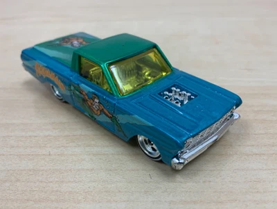 2012 Hot Wheels Pop Culture Series “Aquaman” ‘65 Ford Ranchero w/ Real Riders  - Image 1 of 4