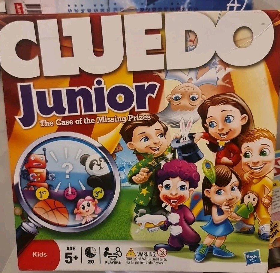379. CLUEDO JUNIOR BOARD GAME THE CASE OF THE MISSING PRIZES - HASBRO - Image 1 of 1