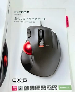 ELECOM M-XT4DRBK RIGHT Handed Trackball Wireless Mouse. EX-G NEW OPEN BOX - Picture 1 of 4