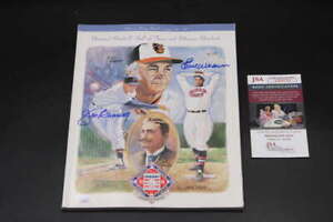 1996 Baseball Hall of Fame Signed Yearbook Earl Weaver/Jim Bunning JSA ZJ4260