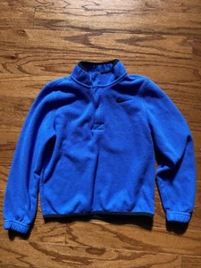 Nike Standard Fit Kids Blue 1/2 Zip Jacket Size Small - Picture 1 of 5