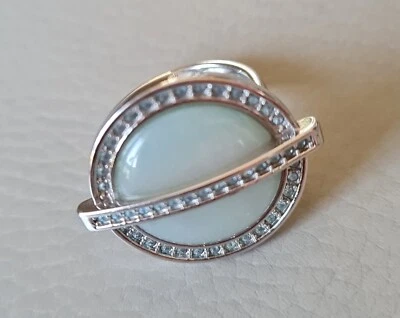 Pierre Lang Ring Leyla silber / türkis/perlmutt Gr. IX/ca. 19 mm Topzustand - Bild 1 von 4