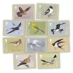 2022 MIGRATORY BIRDS PHQ Postcards set of 10, mint condition - sealed pack - Picture 1 of 1