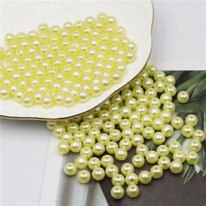 Round Hole Acrylic Plastic Beads DIY Craft Accessories Making Jewelry Findings
