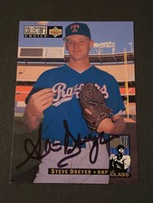 Steve Dreyer Signed 1994 Upper Deck UD Collector's Choice Card Auto Rangers COA