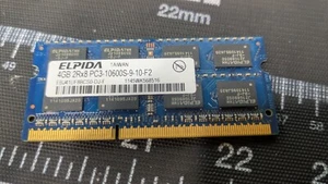 Elpida 4GB DDR3-1333 EBJ41UF8BCS0-DJ-F SODIMM PC3-10600 NON-ECC - Picture 1 of 1