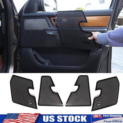 Cubierta de moldura de altavoz de puerta de acero inoxidable negro brillante 4 piezas para Range Rover Sport 2010-13 Foto 1 de 4