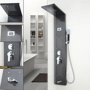Pannello doccia cascata & pioggia colonna doccia getti massaggio doccia portatile - Foto 1 di 7
