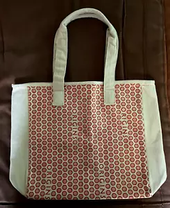 ORIGINS BRAND Canvas Orange Logo Print Reusable Shopping Tote Bag With Handles - Picture 1 of 9