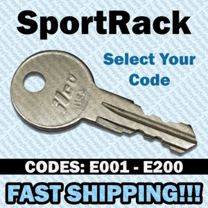 SportRack Roof Rack Replacement Key Cut to Your Code E001 - E200 - Picture 1 of 1