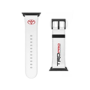 Toyota TRD White Apple Watch Leather Band - Picture 1 of 33