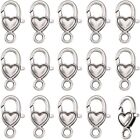 Silver Heart Claw Clasps Alloy Fastener Hook  DIY Jewelry Making