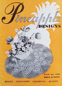 Pineapple Designs Doilies Table Cloths Beds Crochet Patterns By Coats & Clark s6 - Picture 1 of 5