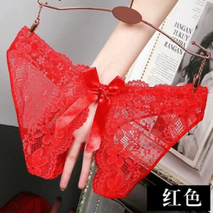 1 PIEZA Rojo Mujeres Sexy Calzoncillos de Encaje Tanga Lencería Ropa Interior Bragas - Imagen 1 de 1