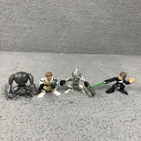 Star Wars Action Figure Galactic Heroes Obi Wan/Luke/Battle Droid/Arf Trooper Cover