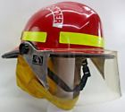 Fire Helmet 1989 Safeco Model 911 VTG First Responder Crash Fire Rescue w/ Visor