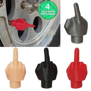 4Pcs Middle Finger Valve Stem Cap Funny Prank Tire Dust Caps for Car Z9V7 - Picture 1 of 26