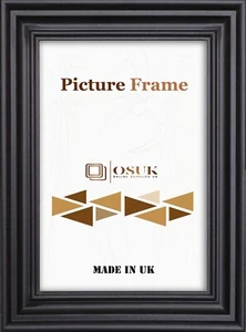 Photo Picture Frame Maxi Poster Size Frames Swept Black Oak White A1 A2 A3 A4 A5 - Picture 1 of 11