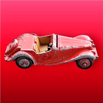 Coche deportivo de competición Dinky Toys N108 M.G.Midget (1955-59) rojo 1:43 Meccano LTD Foto 1 de 4