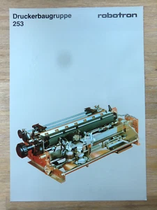 robotron-Verkaufsprospekt von 1985 für die Druckerbaugruppe 253, DIN-A4/2 Seiten - Afbeelding 1 van 1
