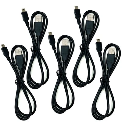 Lot of 5 Quality Monoprice PID 3896 USB A to Mini-B5-03 Cable 3 Foot Long - Image 1 of 4