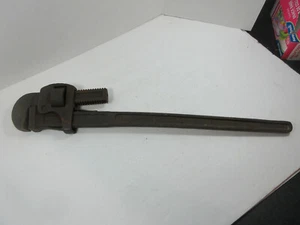 antik 22 zoll Original Stillson Sanitär verstellbarer Schraubenschlüssel Retro Dekor Werkzeug - Bild 1 von 12
