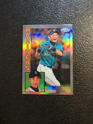 2019 Topps Chrome #84TC-14 Ichiro 1984 Topps Refractor Seattle Mariners HOF - Image 1 of 2