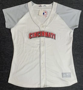Cincinnati Reds Majestic Jersey Women’s Size XL MLB Genuine White Red  - Picture 1 of 17