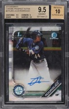 2019 BOWMAN CHROME PROSPECT JULIO RODRIGUEZ ROOKIE AUTO #CPAJ-RO BGS 9.5