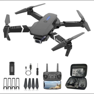 2022 New RC Drone 4K HD Camera WiFi FPV Quadcopter Blackbird Black Bird Style 1 - Image 1 of 4