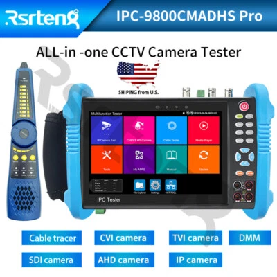 Rsrteng IPC-9800CMADHS Pro 8K CCTV Camera tester 4K 8MP AHD CVI TVI SDI test DMM - Image 1 of 4