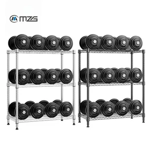 3 Shelf Wire Shelving Units Kitchen Wire Shelves Adjustable Pantry Storage Rack - Picture 1 of 19