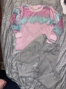 Girls JESSICA SIMPSON Sweatshirt and Gray Sweatpants Joggers Outfit- Sm size 6 - Picture 1 of 8