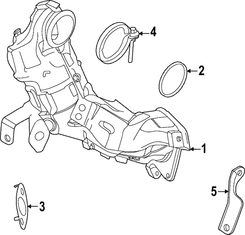Junta colector escape original Nissan Rogue 2021-2025 14445-6RC0A Foto 1 de 1