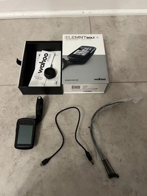 Wahoo Element Bolt V1 Stealth Edition WFCC3BLK Bike Computer Tested - Image 1 of 3