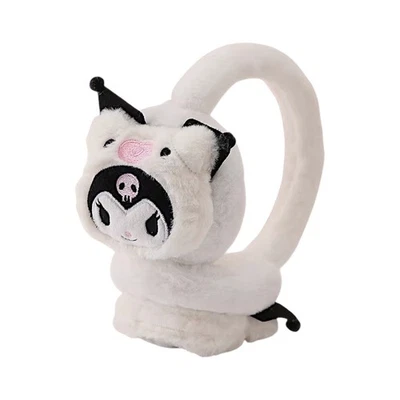 Orejeras de invierno de dibujos animados Kuromi cálidas suaves de felpa cubiertas para orejas regalo para niñas Foto 1 de 4