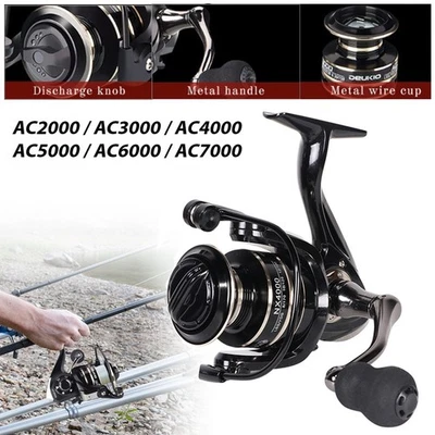 12BB Metal Spinning Fishing Reel 5.2:1 Freshwater Saltwater Left Right Hand Reel - Image 1 of 4