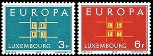 LUSSEMBURGO 1963 Europa 2v MNH** - Picture 1 of 1