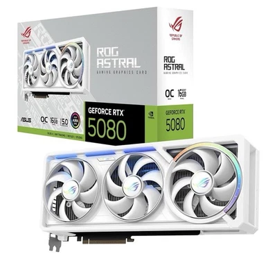 ASUS ROG Astral GeForce RTX™ 5080 16GB GDDR7 White OC Edition - Image 1 of 4
