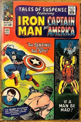 CUBIERTA TALES OF SUSPENSE 68 JACK KIRBY PRIMERA APLICACIÓN MORGAN START MARVEL 1965 DE COLECCIÓN Foto 1 de 2