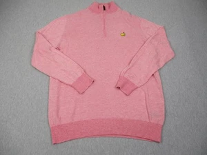 Clubhouse Collection Sweater Mens Medium Half Zip Augusta National Golf Italy - Picture 1 of 13