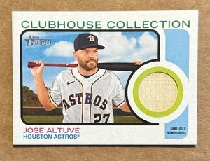 2022 Topps Heritage High Number - Jose Altuve Clubhouse Collection Relic #CCR-JA - Picture 1 of 2