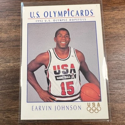 Earvin Johnson #11 1992 Impel Olympicards: 1992 U.S. Olympic Hopefuls USA - Image 1 of 2