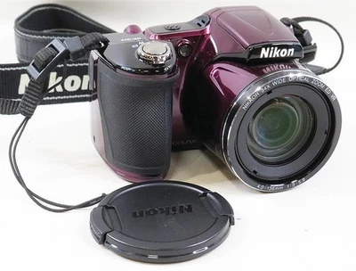 Nikon COOLPIX L830 16MP 34x Zoom Digital Camera - Plum - 1080p Full HD - Tested - Image 1 of 4