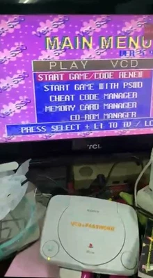 Sony PlayStation PSone Built-in VCD & Password Console [ Working ] Rare PS  - Image 1 of 4