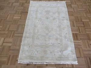 3 x 5 Hand Knotted Ivory Modern Oushak Oriental Rug G16272 - Picture 1 of 10
